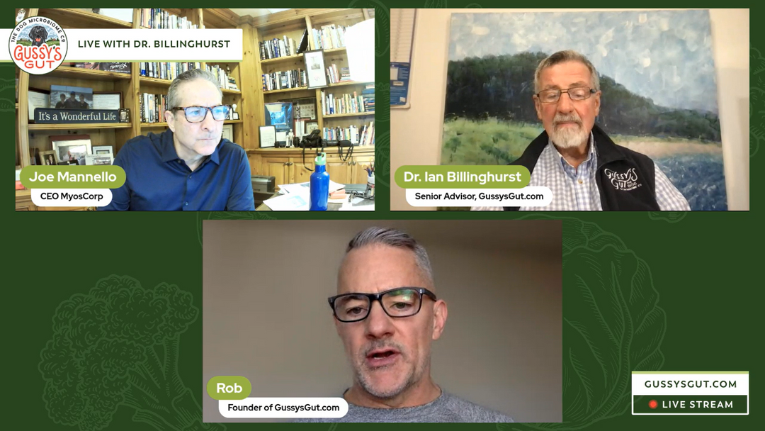 Preventing Senior Dog Muscle Loss with MyosPet CEO | Dr. Ian Billinghurst - Rob Ryan | Joe Mannello | Gussy’s Gut