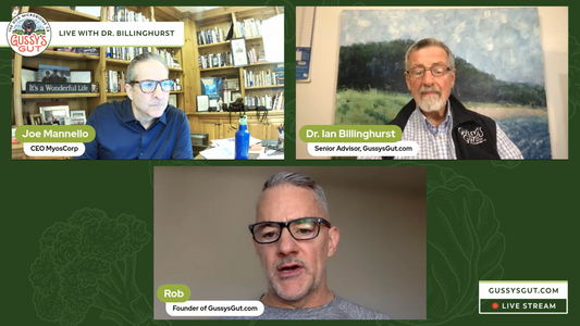 Preventing Senior Dog Muscle Loss with MyosPet CEO | Dr. Ian Billinghurst - Rob Ryan | Joe Mannello | Gussy’s Gut