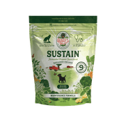 
                  
                    Sustain™ by Gussy's Gut is a bulk-sized bag of fermented organic superfoods for dogs, featuring a green design.
                  
                