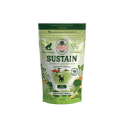 
                  
                    Sustain™ dog supplement bag featuring organic superfoods, designed for small dogs and labeled as a maintenance formula.
                  
                