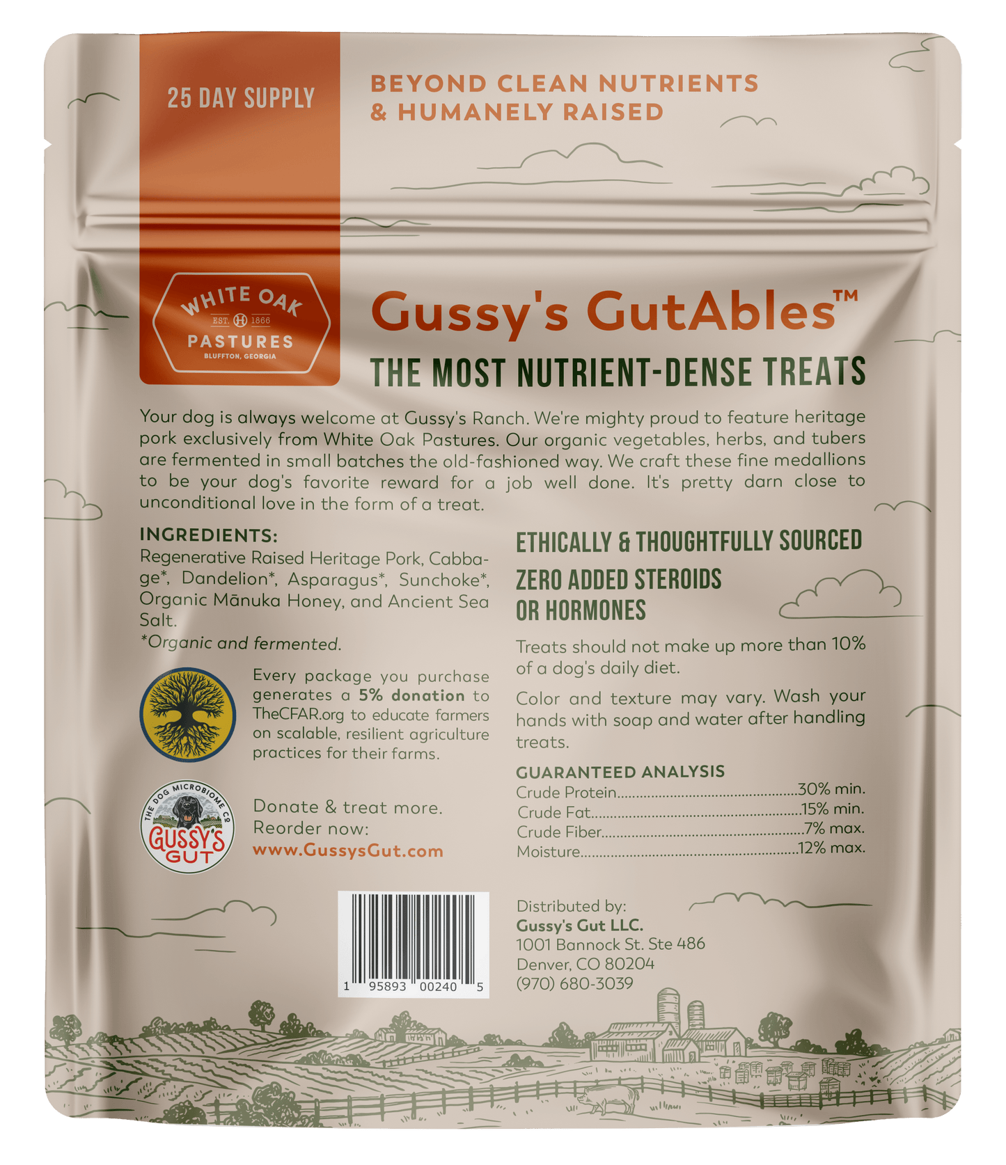 
                  
                    Gussy's GutAbles™ Treats (Regenerative Heritage Pork)
                  
                