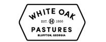 Organic fermented superfood supplement for dogs, featuring a black and white label with "White Oak Pastures" logo and esta...